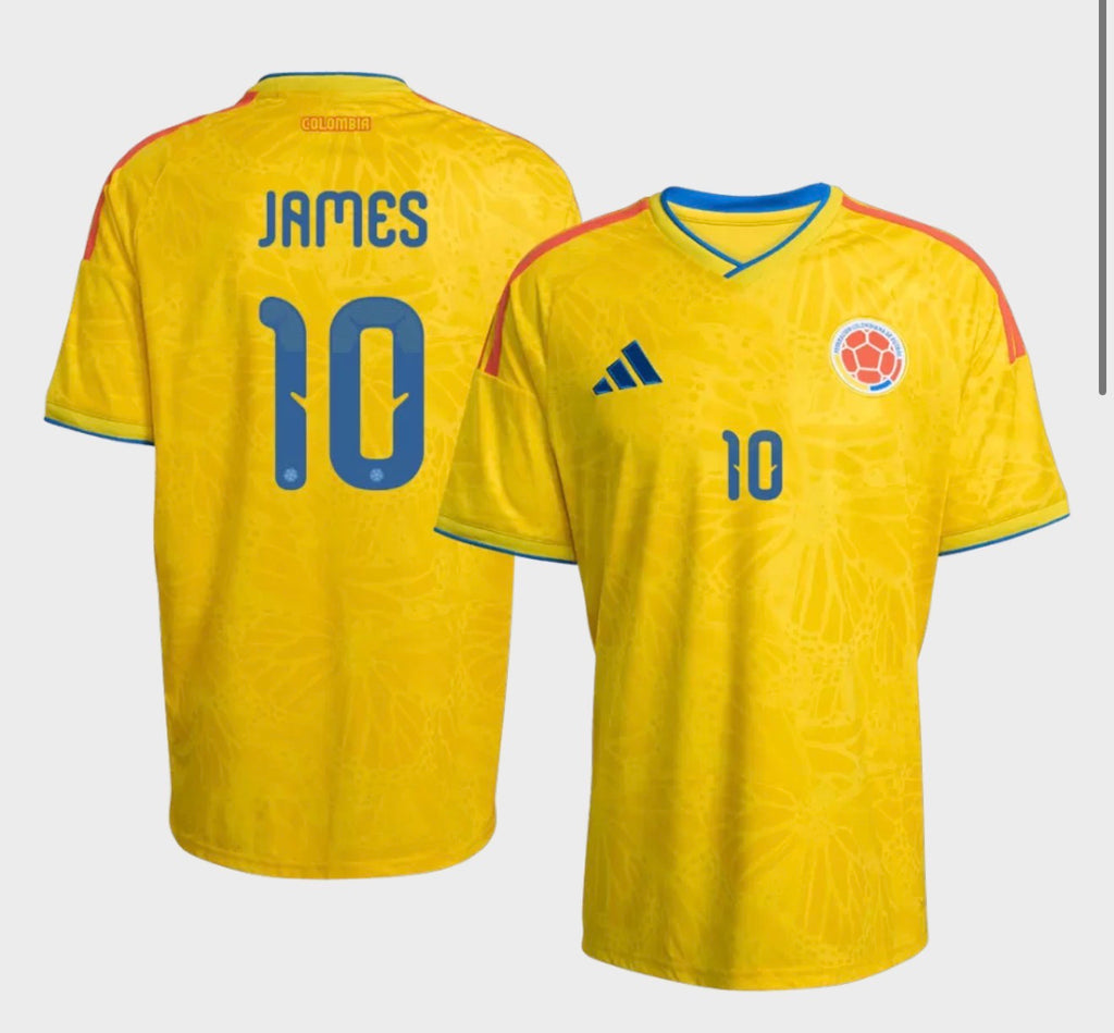 JAMES # 10 Seleccion Colombia Home Soccer Jersey World Cup 2026 Fan Version