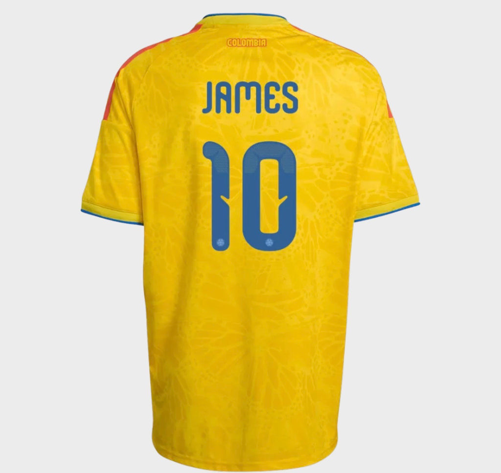JAMES # 10 Seleccion Colombia Home Soccer Jersey World Cup 2026 Fan Version