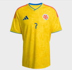 LUIS DIAZ # 7 Seleccion Colombia Home Soccer Jersey World Cup 2026 Fan Version