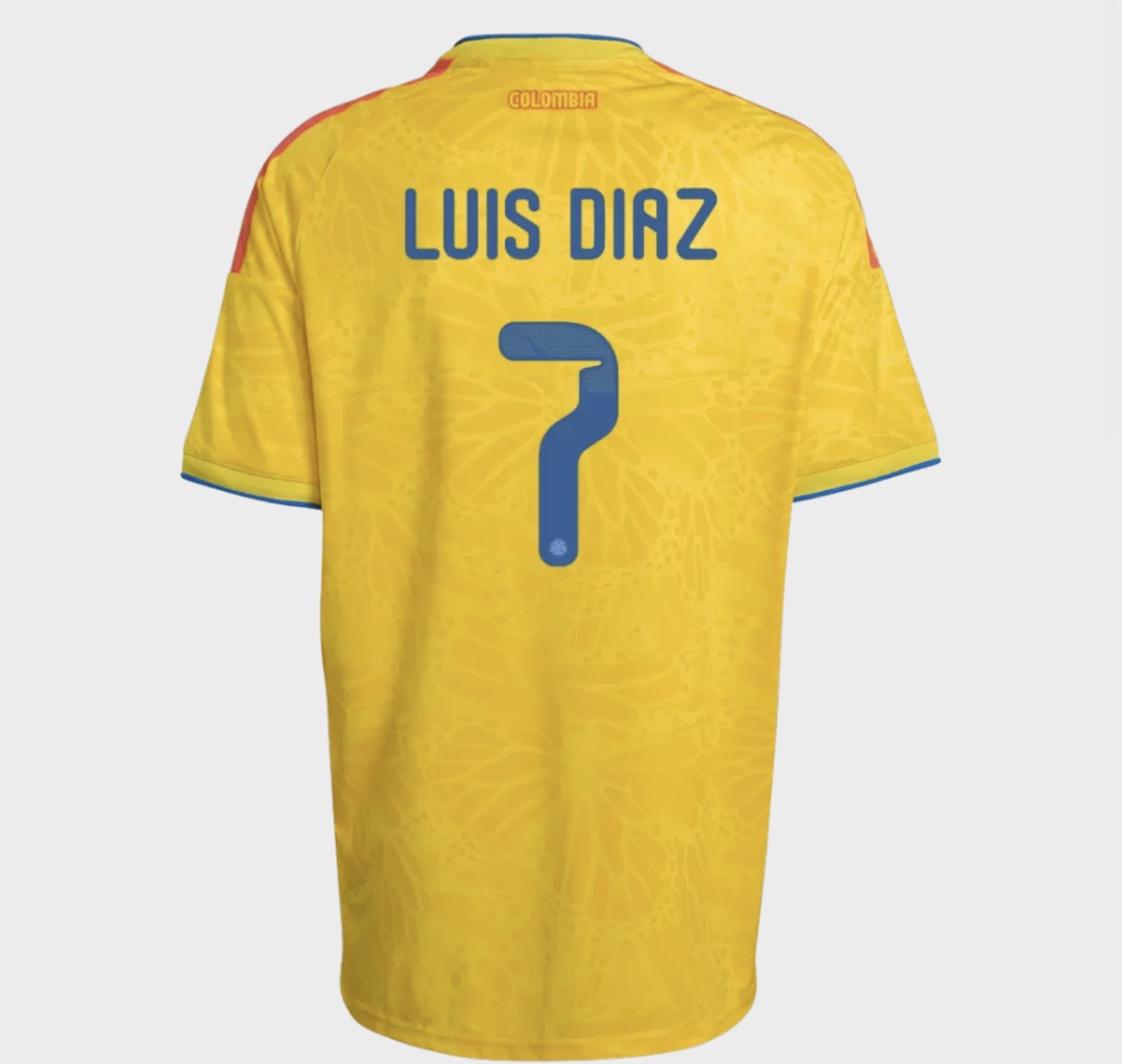 LUIS DIAZ # 7 Seleccion Colombia Home Soccer Jersey World Cup 2026 Fan Version