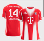 Luis Díaz # 14 Bayern Munich Home Soccer Jersey 2025/26 Fan Version