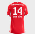 Luis Díaz # 14 Bayern Munich Home Soccer Jersey 2025/26 Fan Version