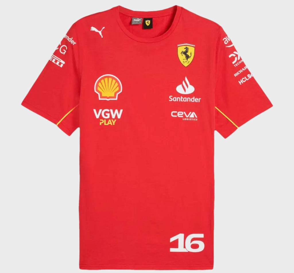 Charles Leclerc #16 Ferrari F1 Racing Team Shirt