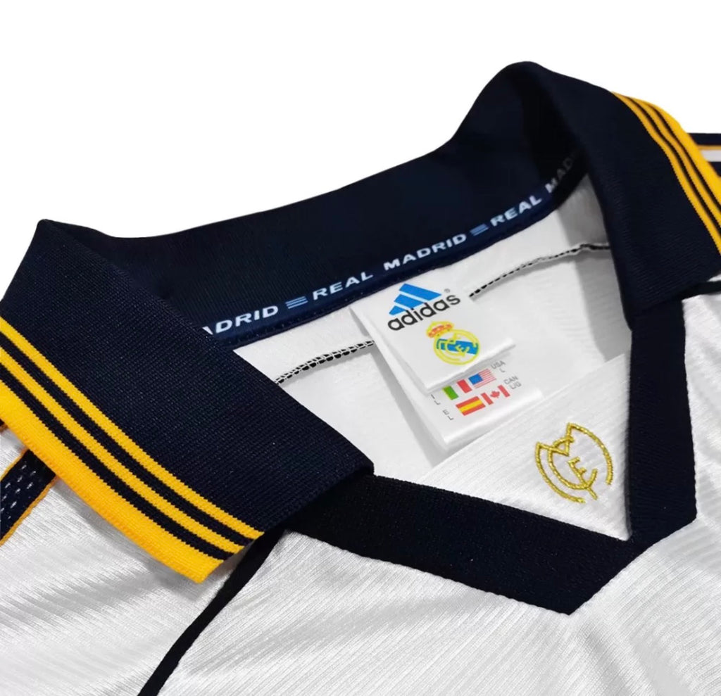 Raul # 7 Retro Soccer Jersey Real Madrid Home 1999/2000